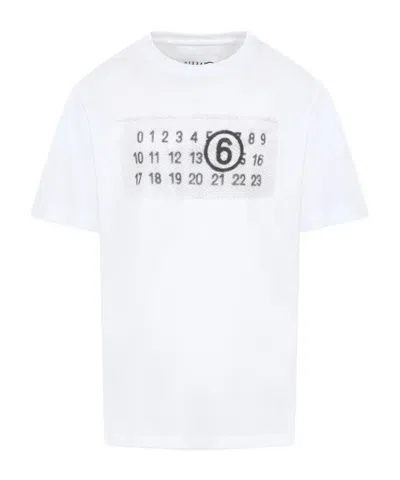 MM6 MAISON MARGIELA MM6 MAISON MARGIELA KIDS NUMBERS-PRINTED CREWNECK T-SHIRT