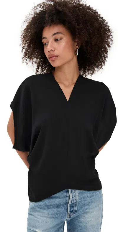Mm6 Maison Margiela Short Sleeved Top Black