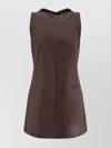 Mm6 Maison Margiela Wool Blend Short Dress