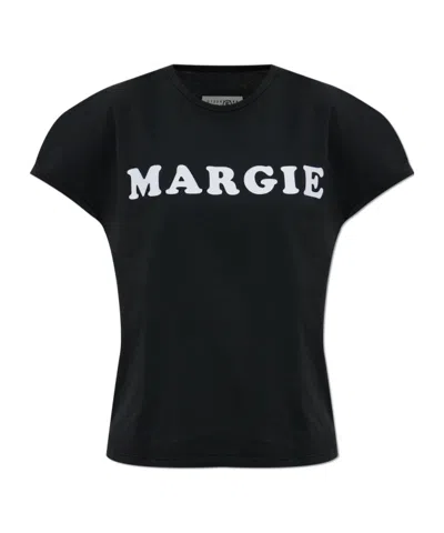 Mm6 Maison Margiela Short-sleeve T-shirt In Black