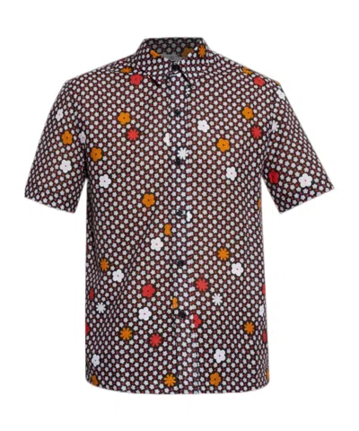 Mm6 Maison Margiela Polo Shirt In Brown