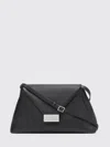 Mm6 Maison Margiela Leather Shoulder Bag In Black