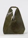 Mm6 Maison Margiela Leather Shoulder Bag In Green