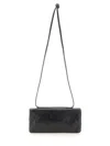 Mm6 Maison Margiela Numeric Leather Crossbody Bag In Black