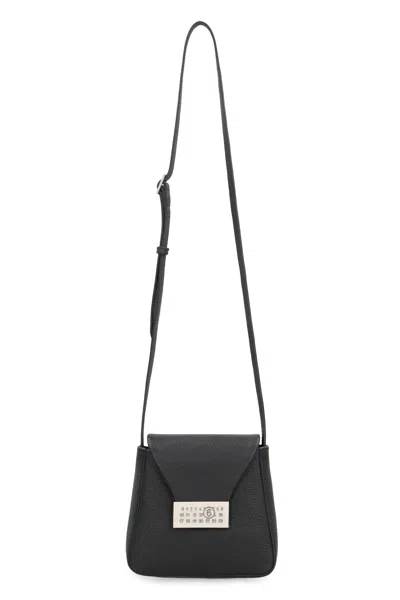 Mm6 Maison Margiela Shoulder Bag Numeric In Leather In Black