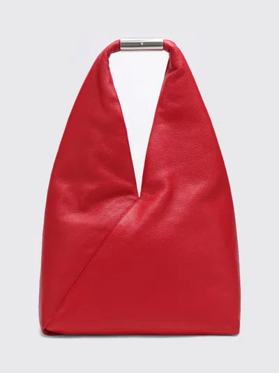 Mm6 Maison Margiela Medium Red Japanese Bag Jewel Handle