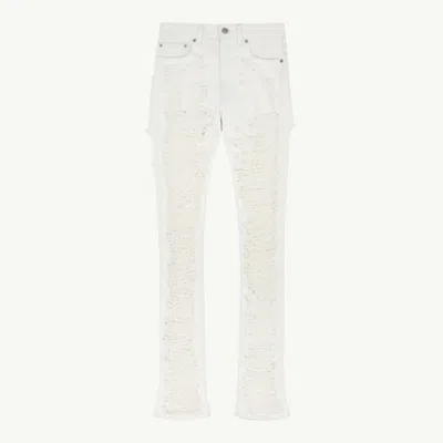 Mm6 Maison Margiela Shredded Jeans In Gray