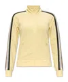 Mm6 Maison Margiela Side-stripe Embroidered-logo Jacket In Nude