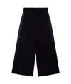 Mm6 Maison Margiela Side-stripe Wide-leg Trousers In Black