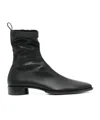 Mm6 Maison Margiela Man Ankle Boots Black Size 6 Textile Fibers In Black
