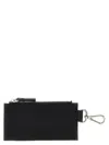 Mm6 Maison Margiela Signature Wallets, Card Holders Black In Black