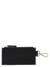 Mm6 Maison Margiela 'symbol' Card Holder And Key Ring In Black