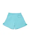 Mm6 Maison Margiela Signature Numbers-motif Cotton Shorts In Blue