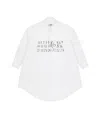 Mm6 Maison Margiela Signature Numbers Motif Shirt Dress In White