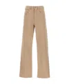 Mm6 Maison Margiela Signature Numbers-motif Wide-leg Trousers In Nude