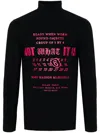 Mm6 Maison Margiela High Neck Top Lycra In Black