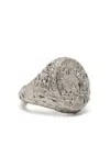 Mm6 Maison Margiela Signature Numeric Logo Ring In Silver