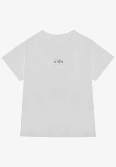 Mm6 Maison Margiela Mm6 By Maison Margiela Numeric Cotton Jersey T-shirt In White