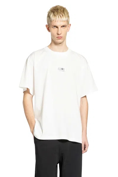 Mm6 Maison Margiela Signature Numeric T-shirt In White