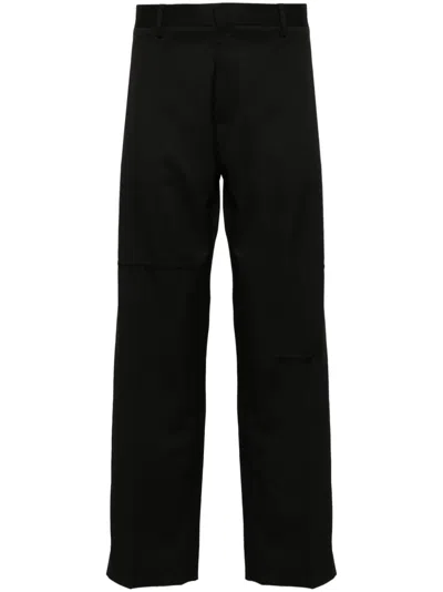 Mm6 Maison Margiela Signature Single-stitch Trousers In 900 Black