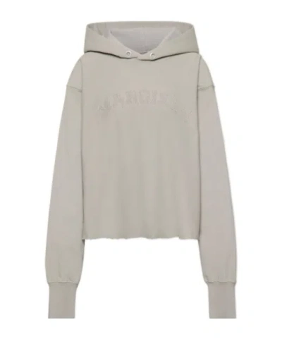 Mm6 Maison Margiela Signature Sweatshirt In Gray