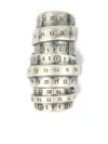 Mm6 Maison Margiela Mm6 By Maison Margiela Signautre Numbers Motif Ring In Metallic