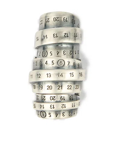 MM6 MAISON MARGIELA SIGNAUTRE NUMBERS MOTIF RING