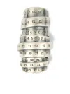 Mm6 Maison Margiela Mm6 By Maison Margiela Signautre Numbers Motif Ring In Metallic