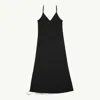 Mm6 Maison Margiela Silk Dress In Black