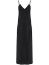 Mm6 Maison Margiela Mm6 By Maison Margiela Three Way Silk Dress With Deep V-neckline