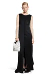 Mm6 Maison Margiela Silk Maxi Dress In Black