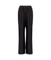 Mm6 Maison Margiela Silk Trousers In Black