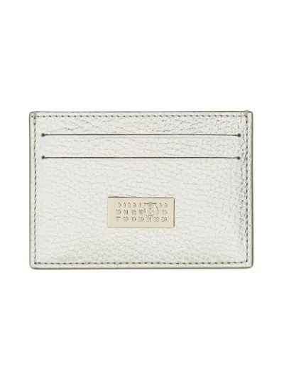Mm6 Maison Margiela Silver Bovine Leather Wallets