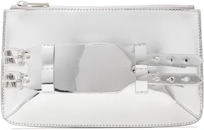 Mm6 Maison Margiela Silver Bracelet Clutch In T9002 Silver