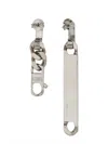 Mm6 Maison Margiela Silver Brass Earrings In Silver