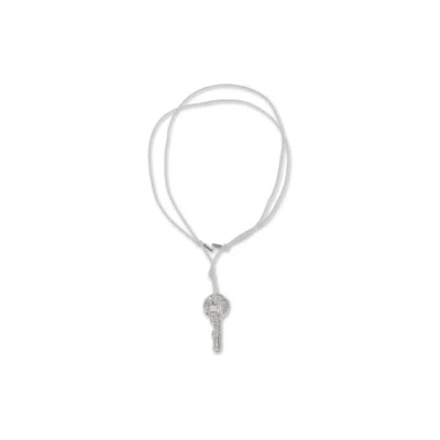 Mm6 Maison Margiela Silver Brass Necklace