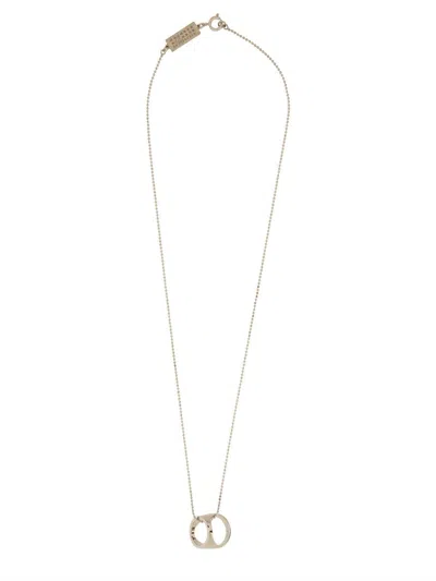 Mm6 Maison Margiela Silver Brass Necklaces