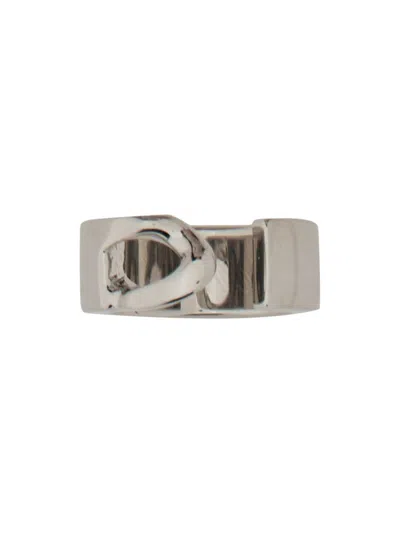 Mm6 Maison Margiela Silver Brass Rings
