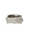 Mm6 Maison Margiela Silver Brass Rings In Silver