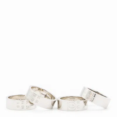 MM6 MAISON MARGIELA SILVER BRASS RINGS