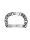 Mm6 Maison Margiela Silver Chain Bracelet In Metallic