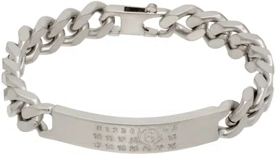 MM6 MAISON MARGIELA SILVER CLASSIC CHAIN BRACELET