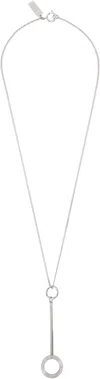 Mm6 Maison Margiela Silver Curb Chain Necklace In 951 Palladio Polishe