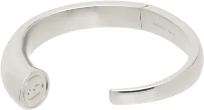 Mm6 Maison Margiela Silver Custom Butterfly Bracelet In 952 Palladio Buratta