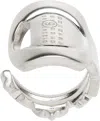 Mm6 Maison Margiela Silver Key Ring In 952 Palladio Buratat