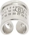 Mm6 Maison Margiela Silver Key Ring In 952 Palladio Buratta
