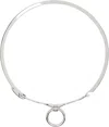 MM6 MAISON MARGIELA SILVER KEYCHAIN CHOKER