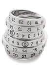 Mm6 Maison Margiela Numeric Ring In Metallic