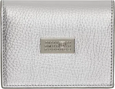 Mm6 Maison Margiela Silver Numeric Bifold Wallet In T9002 Silver