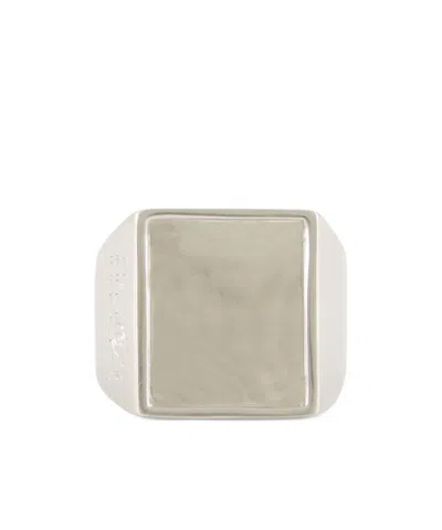 Mm6 Maison Margiela Silver Numeric Brass Ring In Neutral